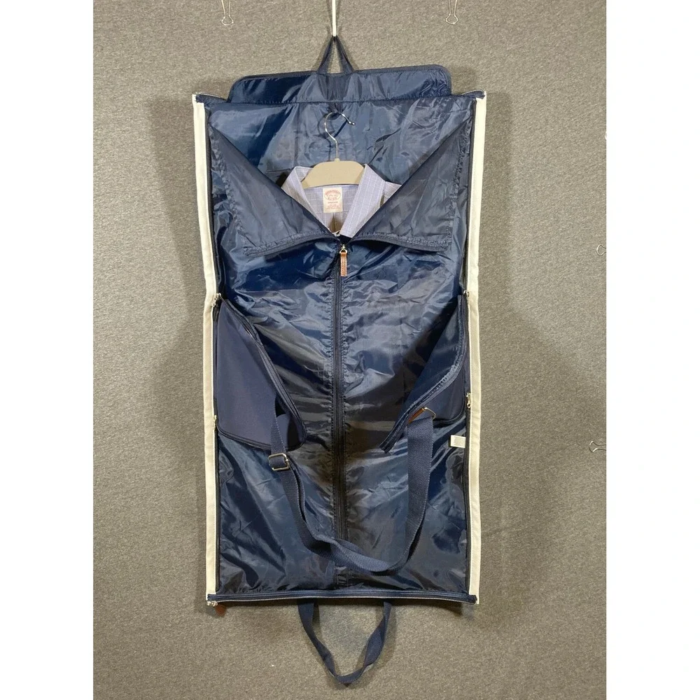 Polo Ralph Lauren Navy Blue Nylon Convertible Garment Bag Duffel Large Pony